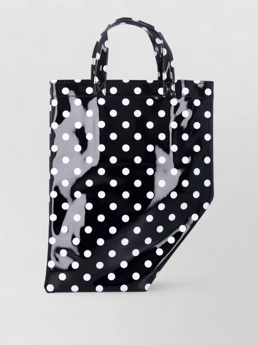 Comme des Garçons polka-dot asymmetric tote bag