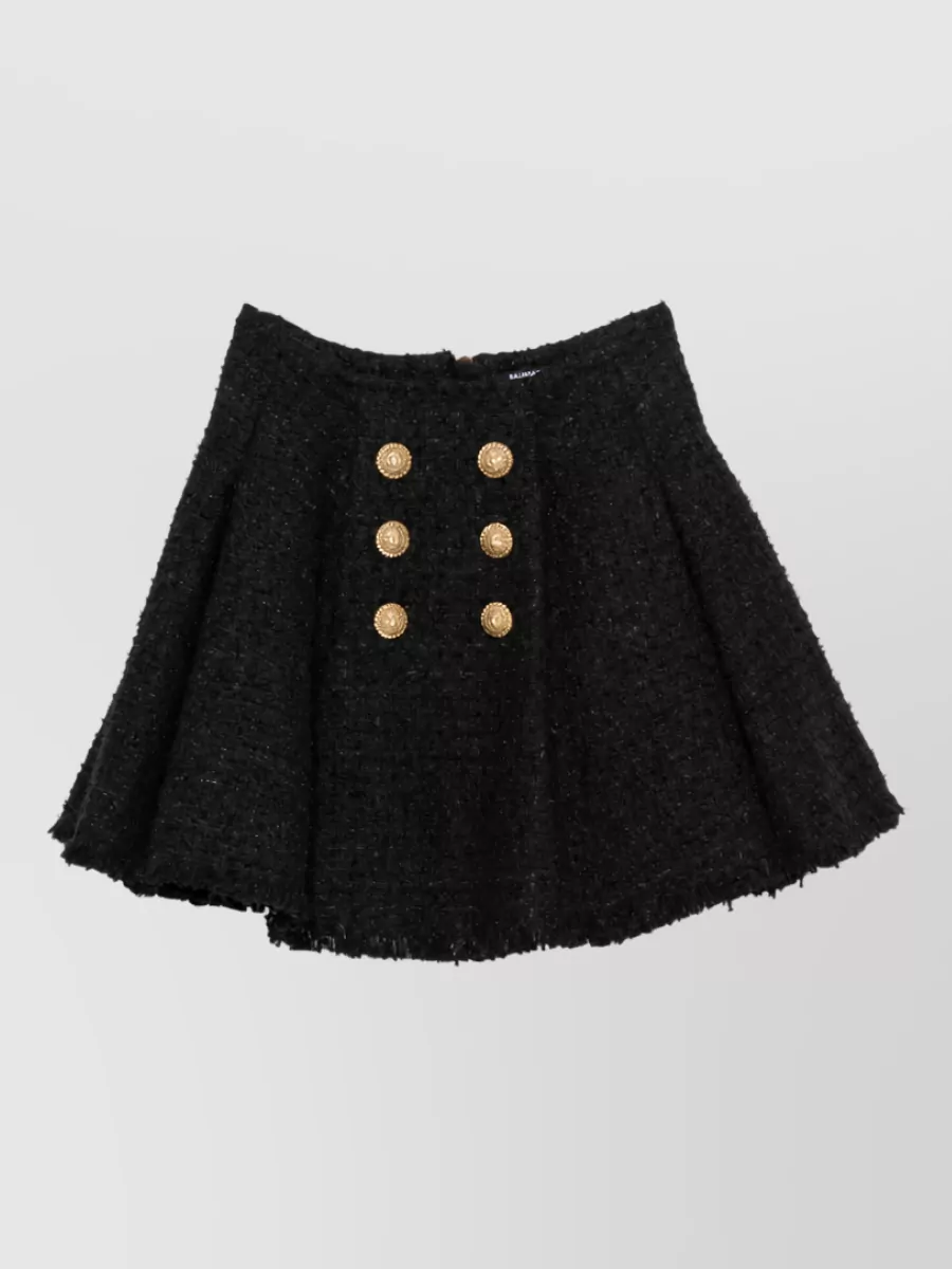 Balmain Tweed Flared Skirt