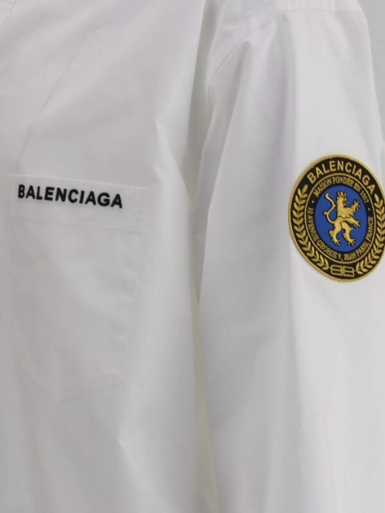 Balenciaga Oversized Shirt Logo Patch
