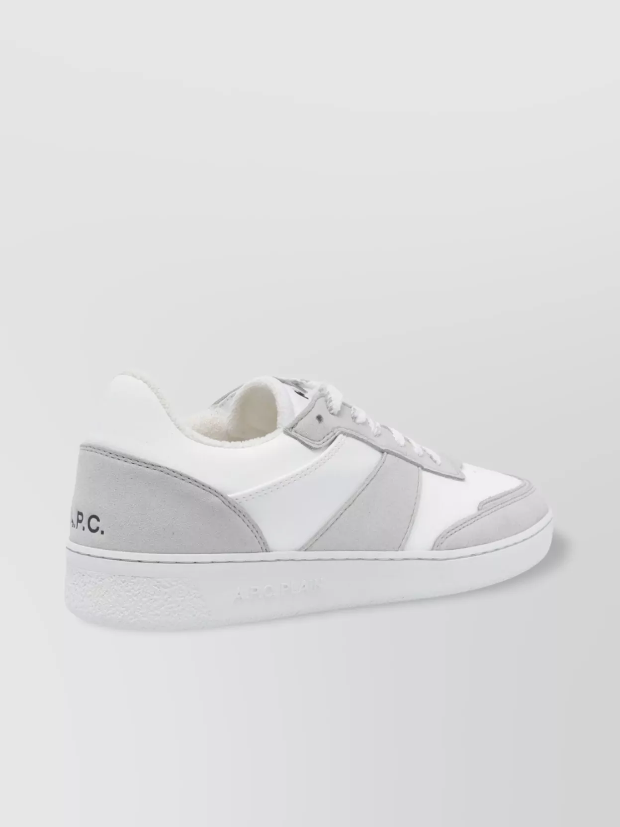Shop Apc Leather Low Top Sneakers