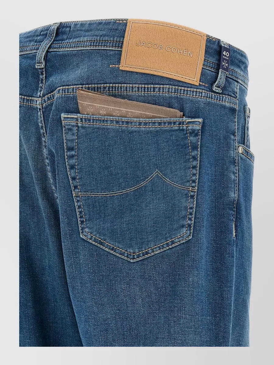 Jacob Cohen Denim Mid-Rise Straight-Leg Jeans