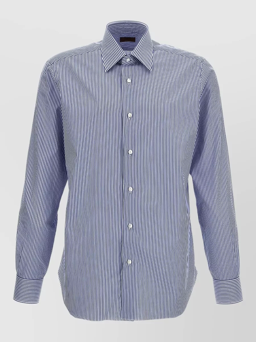 Barba striped journey cotton shirt