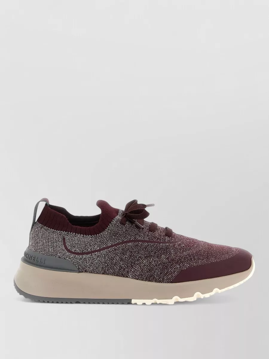 Brunello Cucinelli Cotton Knit Slip-On Sneakers