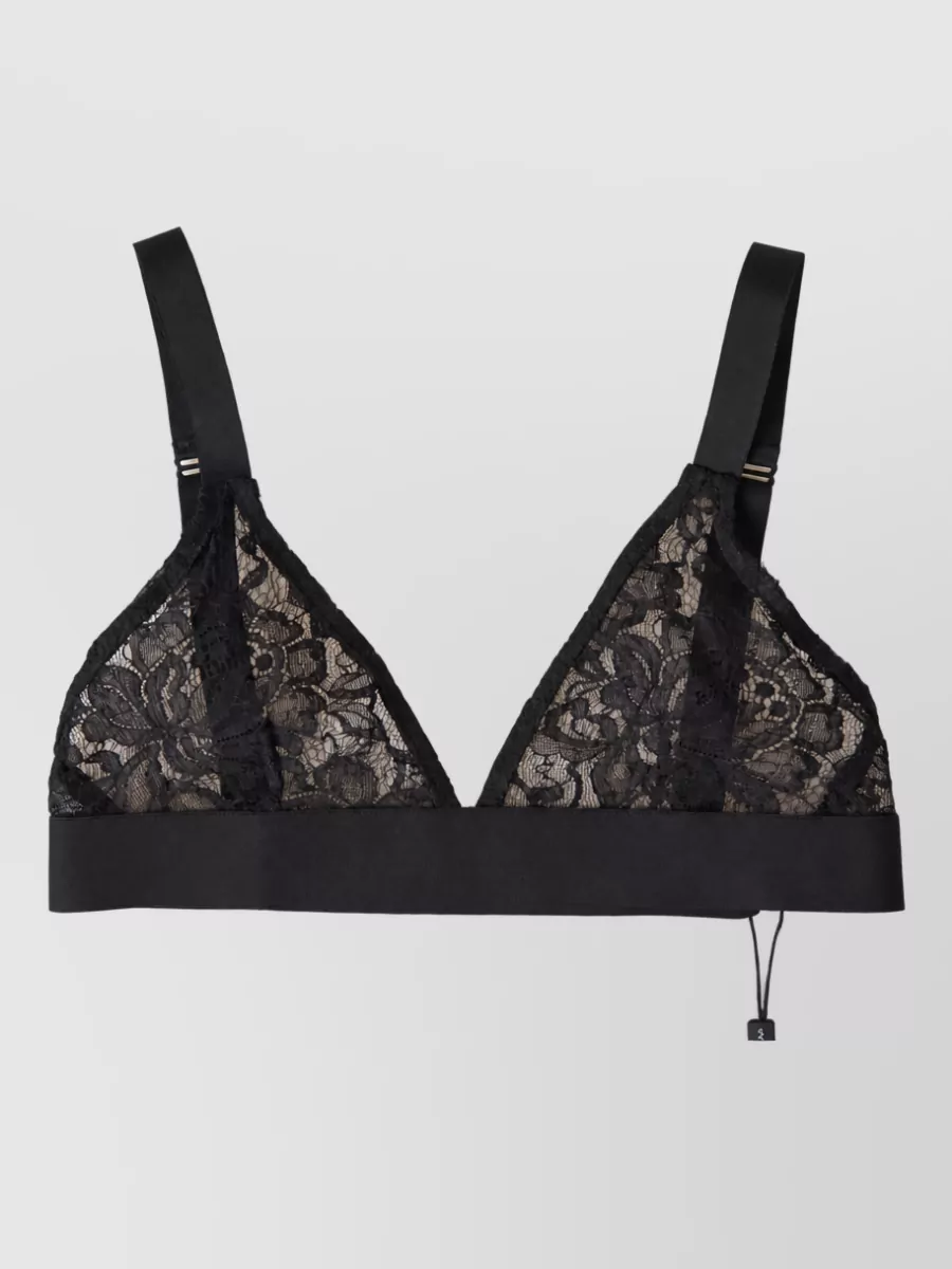 Dolce&Gabbana floral lace triangle bra