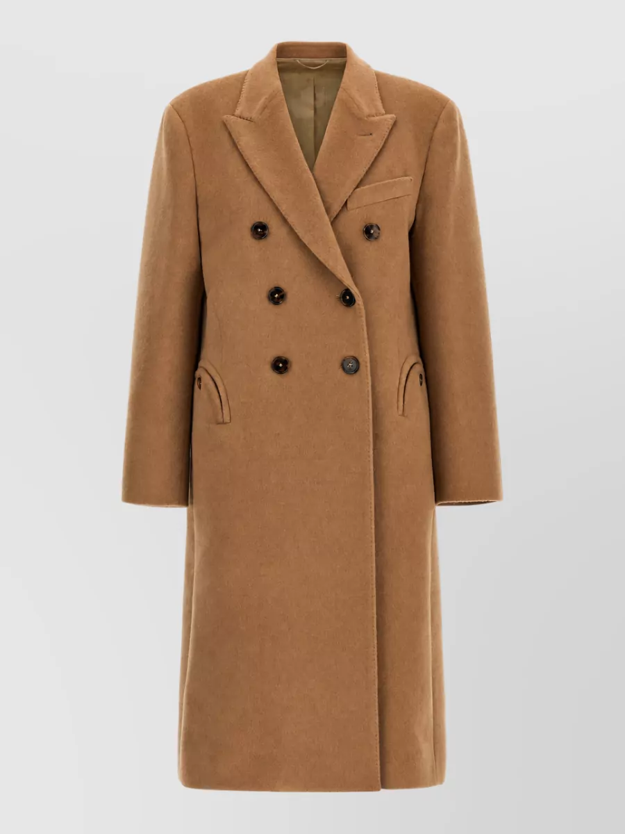 Blazé Milano Camel hair double-breasted coat