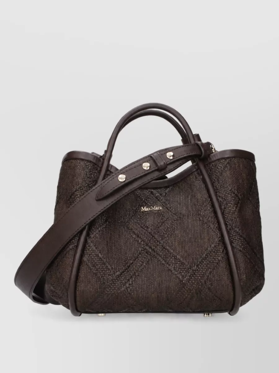 Max Mara Raffia Shoulder Bag
