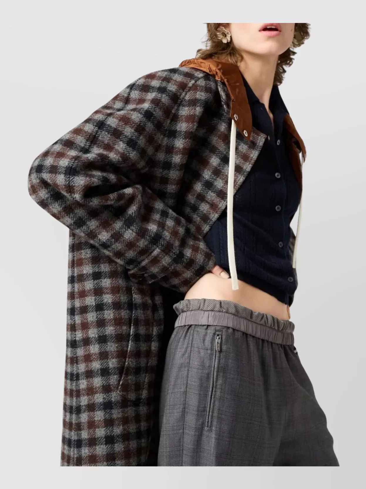Miu Miu Openwork Cashmere Knitwear With Ribbed Cuffs And Hem In Blue