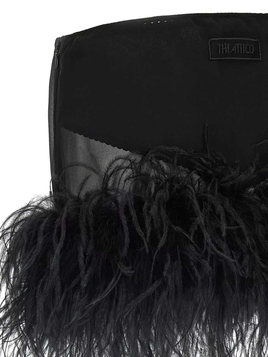 The Attico Feather Mini Skirt