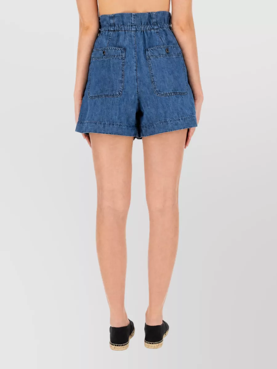 Isabel Marant Etoile Cotton Knee-Length Shorts