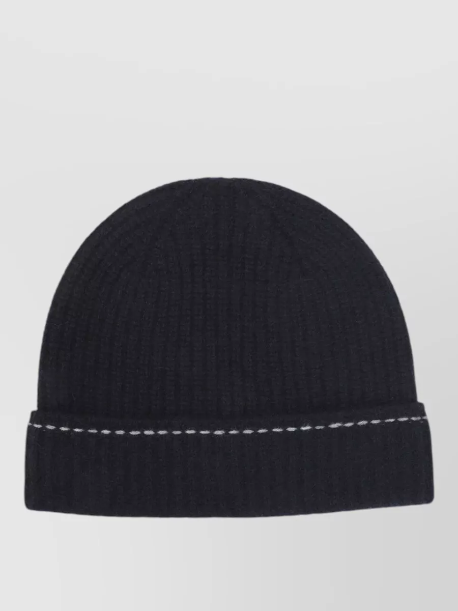 Kiton cashmere ribbed beanie