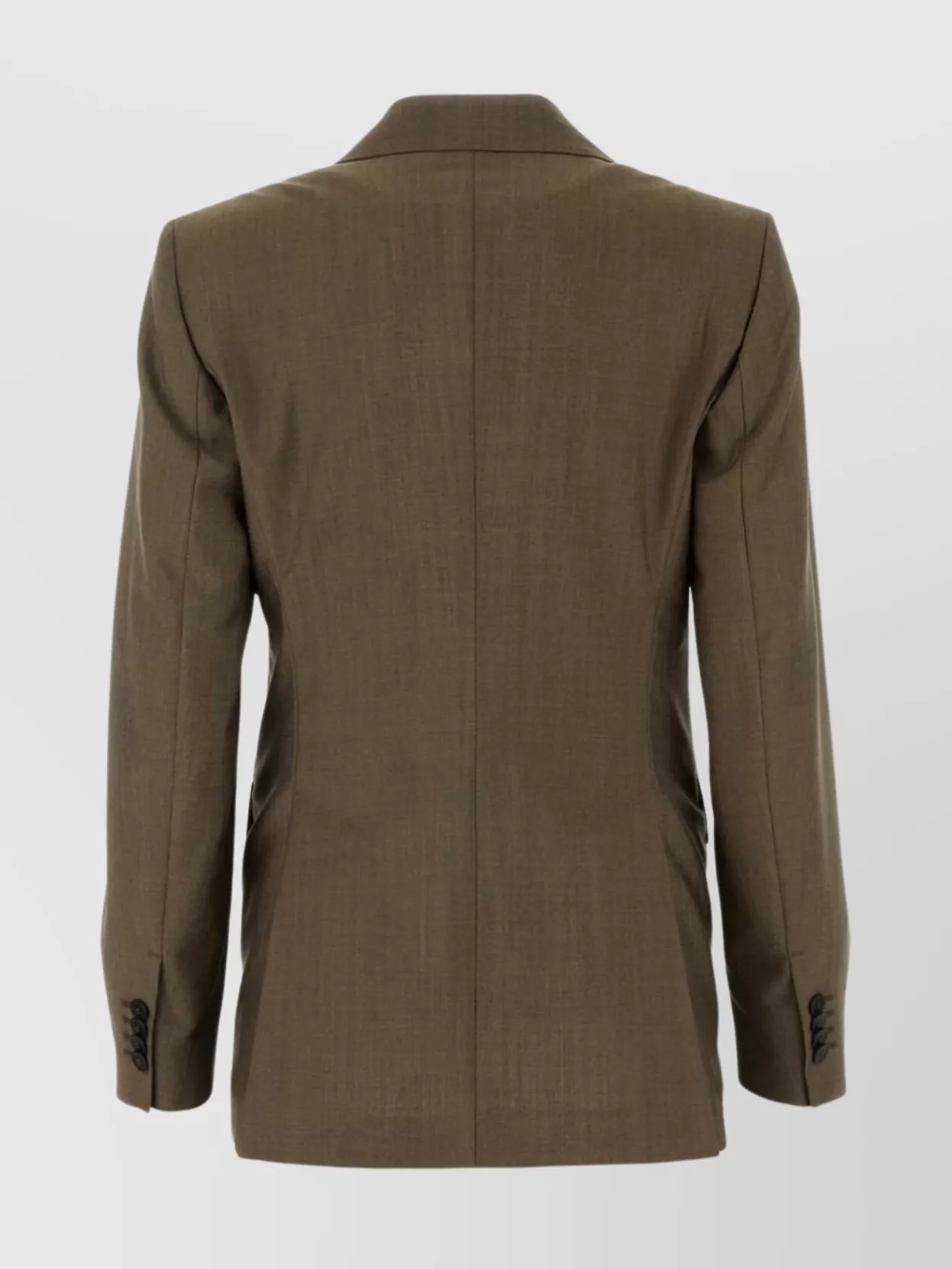 Max Mara Wool Blend Apice Blazer With Front Pockets In Green