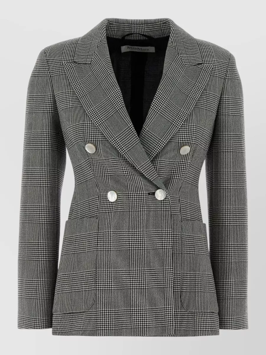 Max Mara embroidered virgin wool blazer
