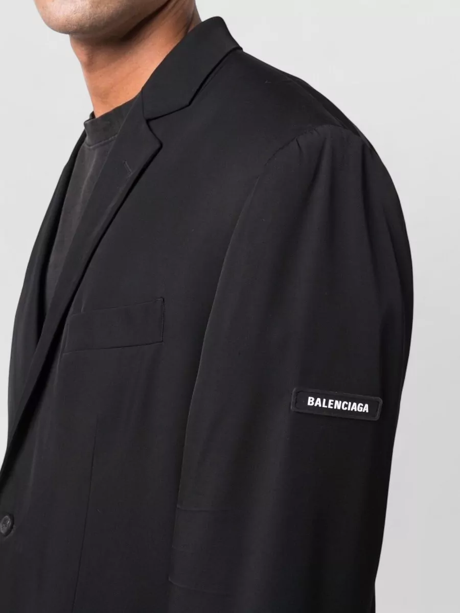 Balenciaga Tailored Jacket Nylon Silk Blend