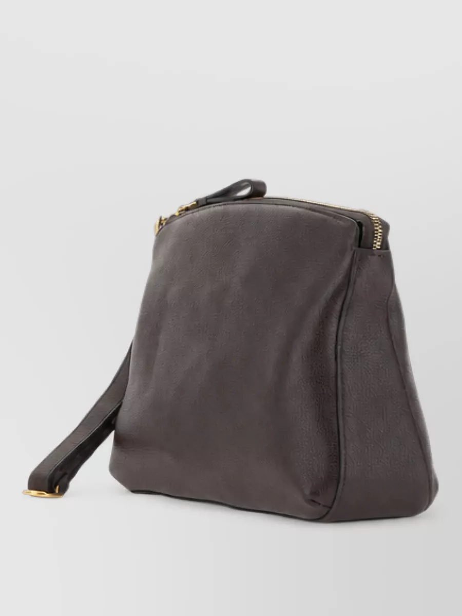 Borsalino Leather Clutch Bag