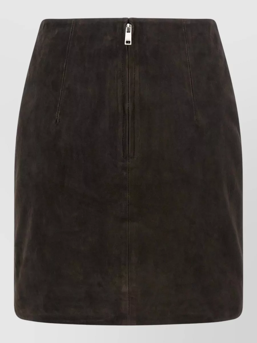 Rotate Birger Christensen suede mini skirt