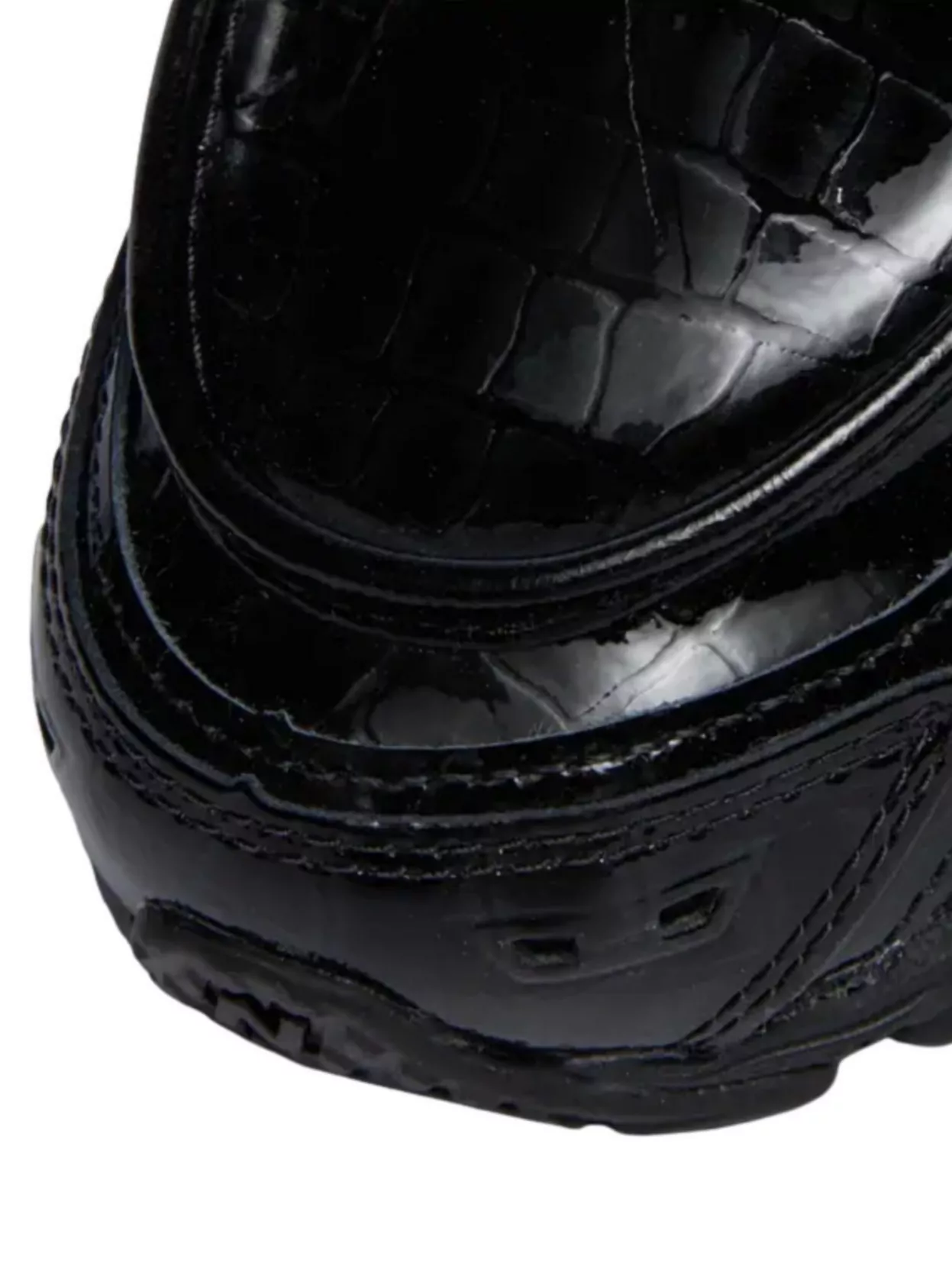 New Balance Chunky Sole Sneakers Glossy Finish Textured Surface