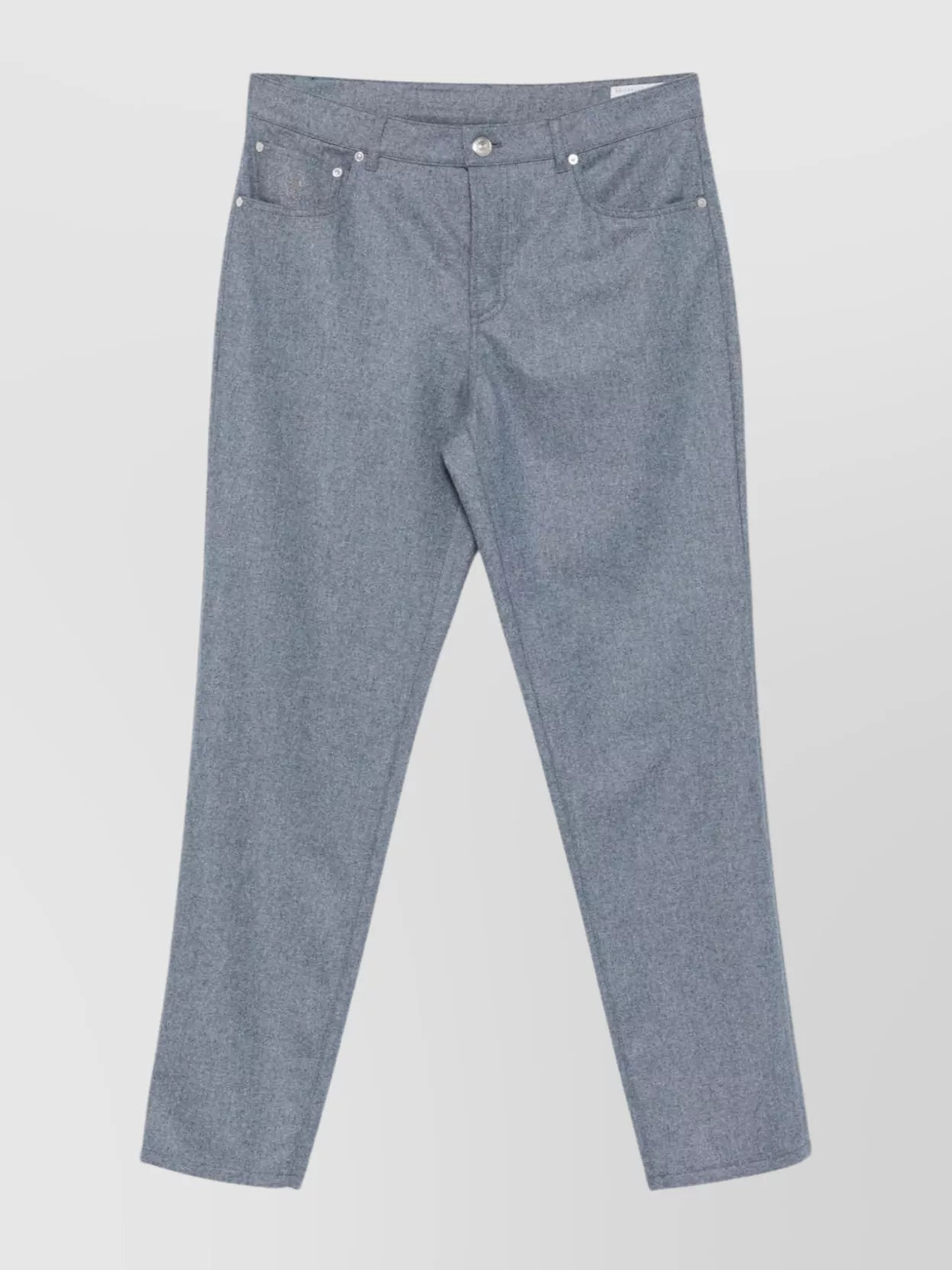 Brunello Cucinelli Wool Trousers With Straight Leg And Pockets