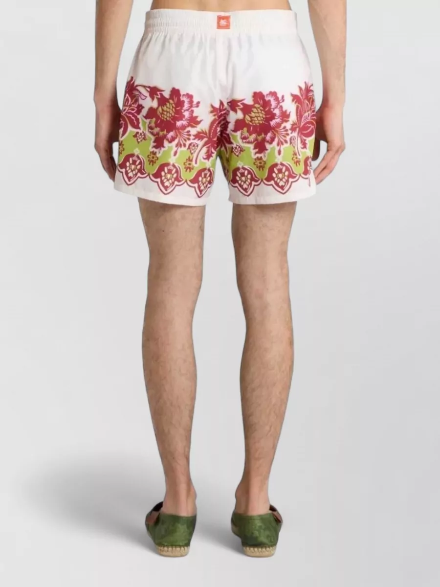 Etro Floral-Print Swim Shorts
