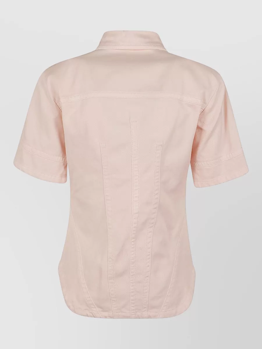S Max Mara Cotton Fitted Shirt Jacket