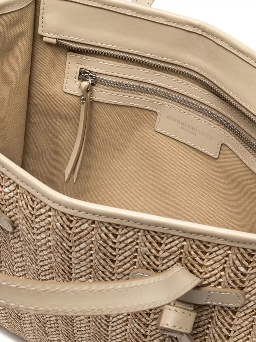 Gianni Chiarini Miss Marcella Tote Bag Woven Texture