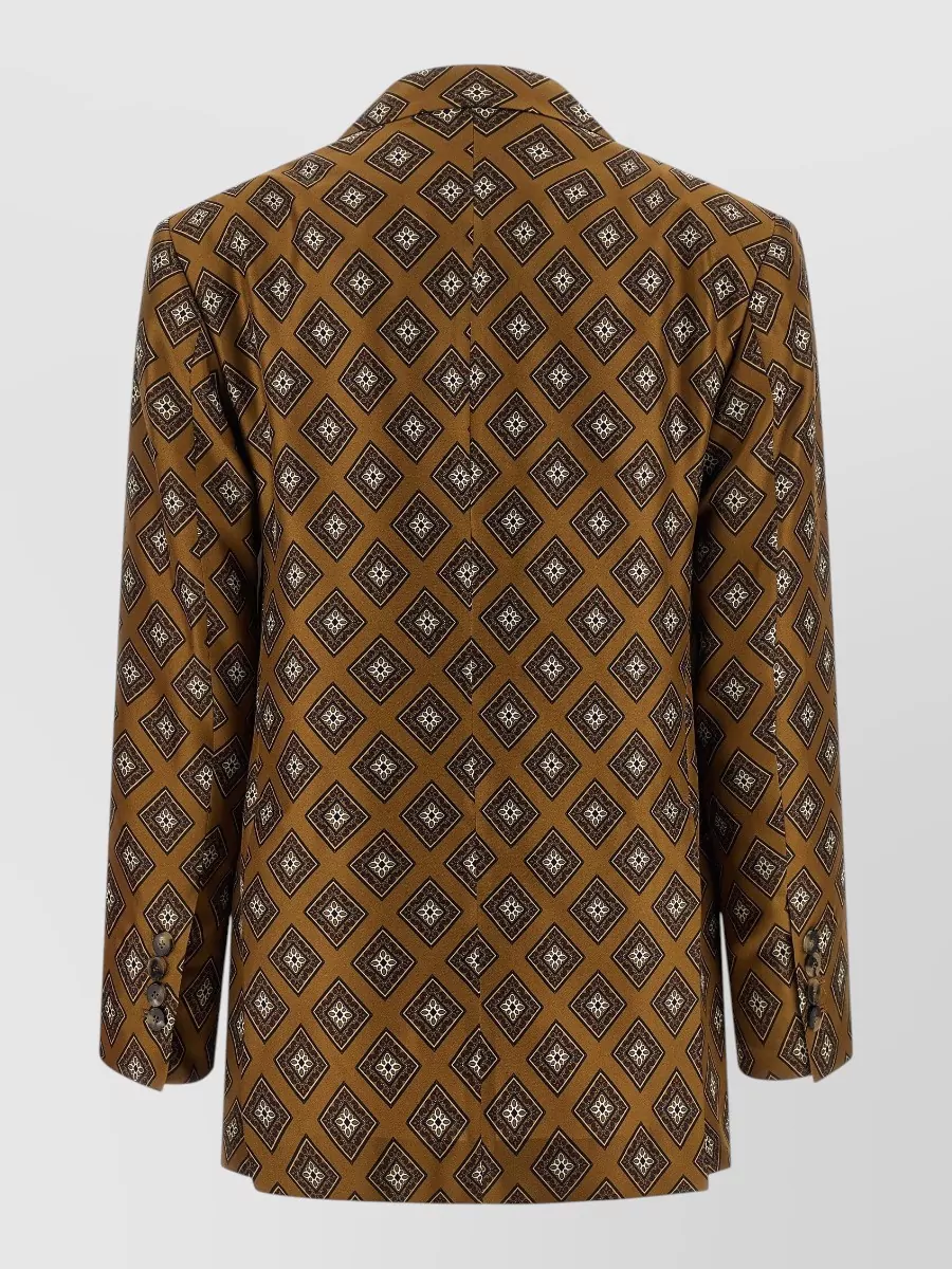 Alberto Biani Silk Double-Breasted Blazer