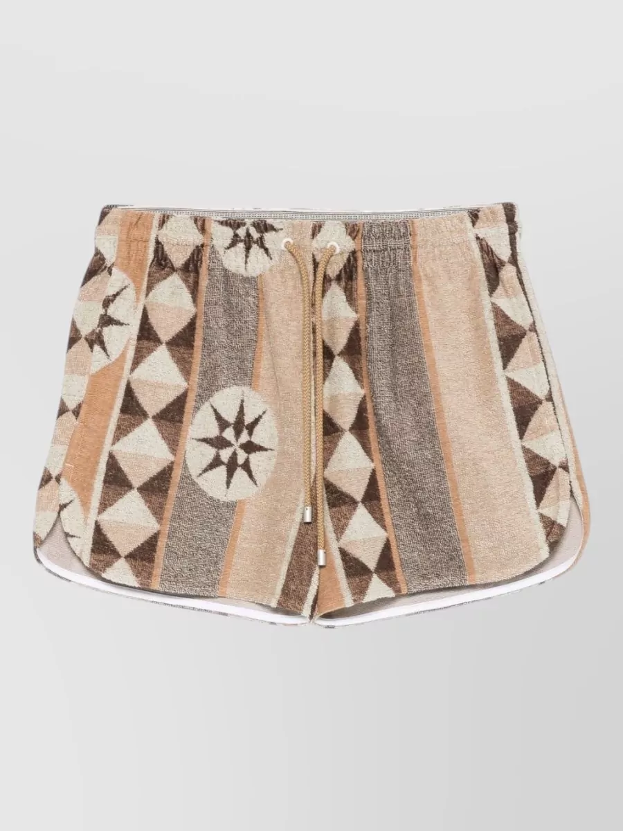 Loewe Paula's Ibiza Jacquard Knee-Length Shorts