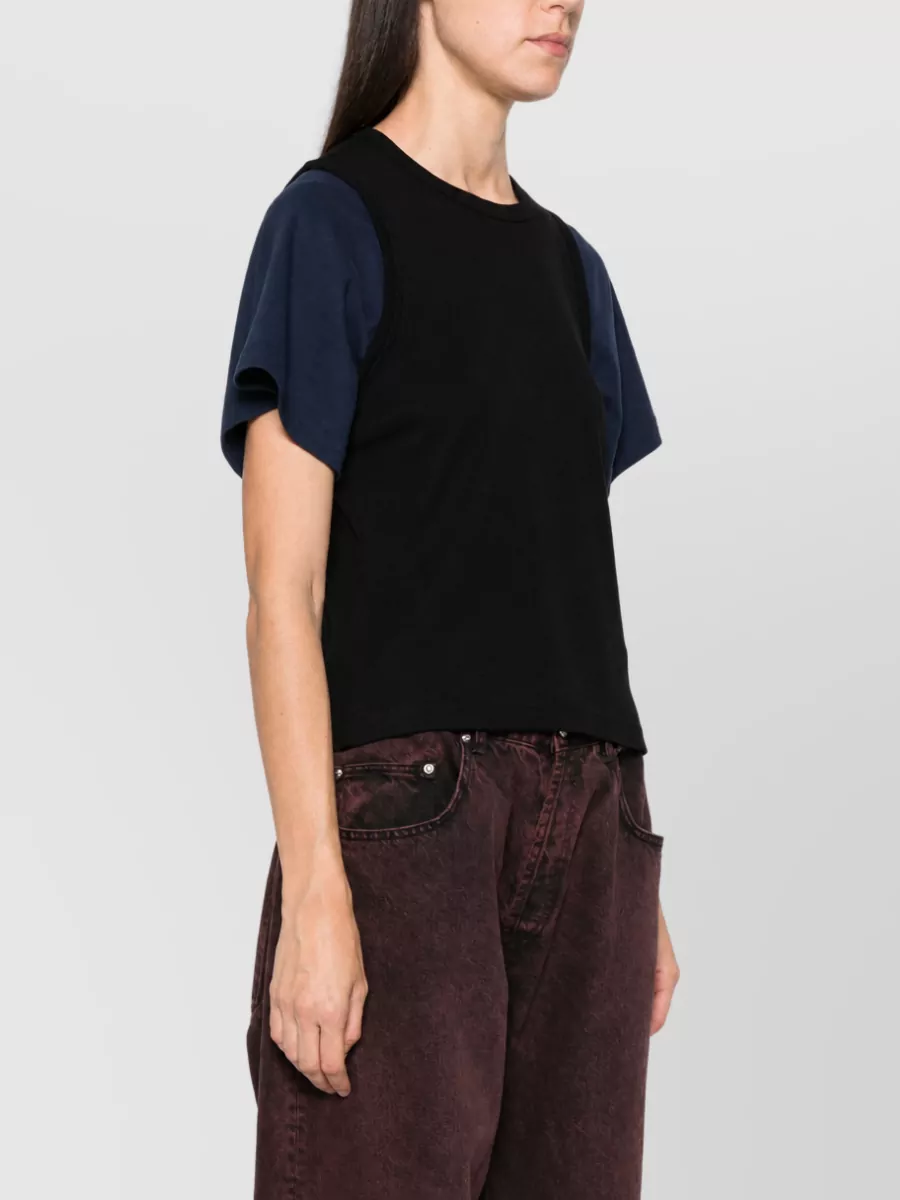 Jw Anderson Color-Block Cotton Short-Sleeve T-Shirt