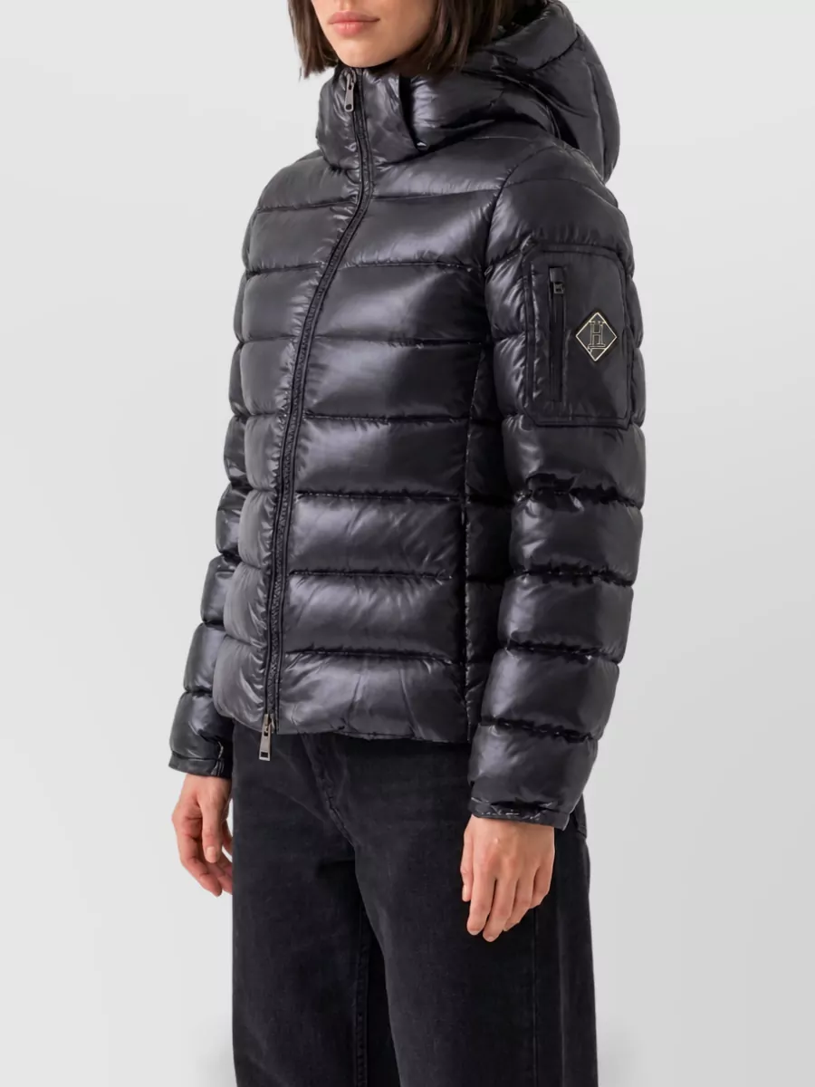 Herno Down Hooded Short Puffer Jacket