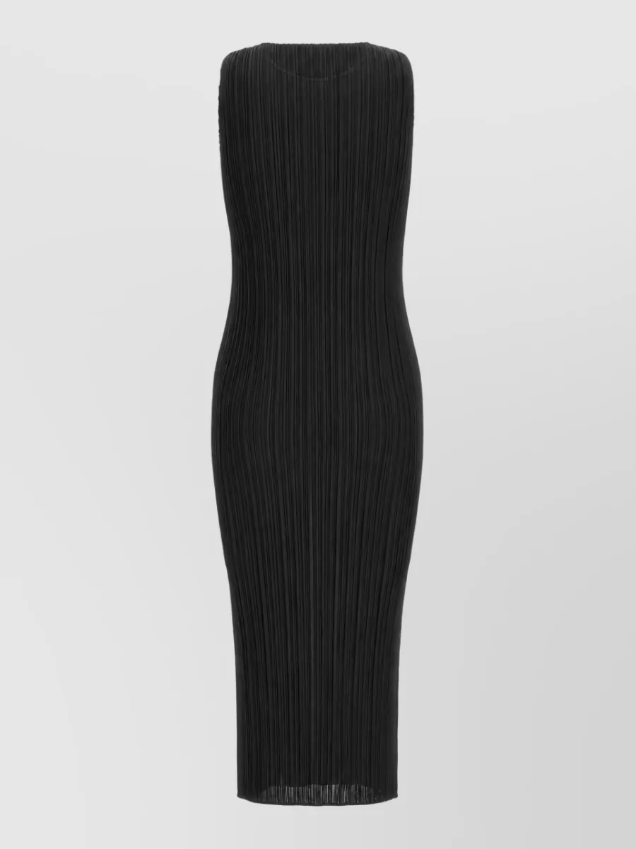 Pleats Please Issey Miyake Basics Pleated Midi Dress