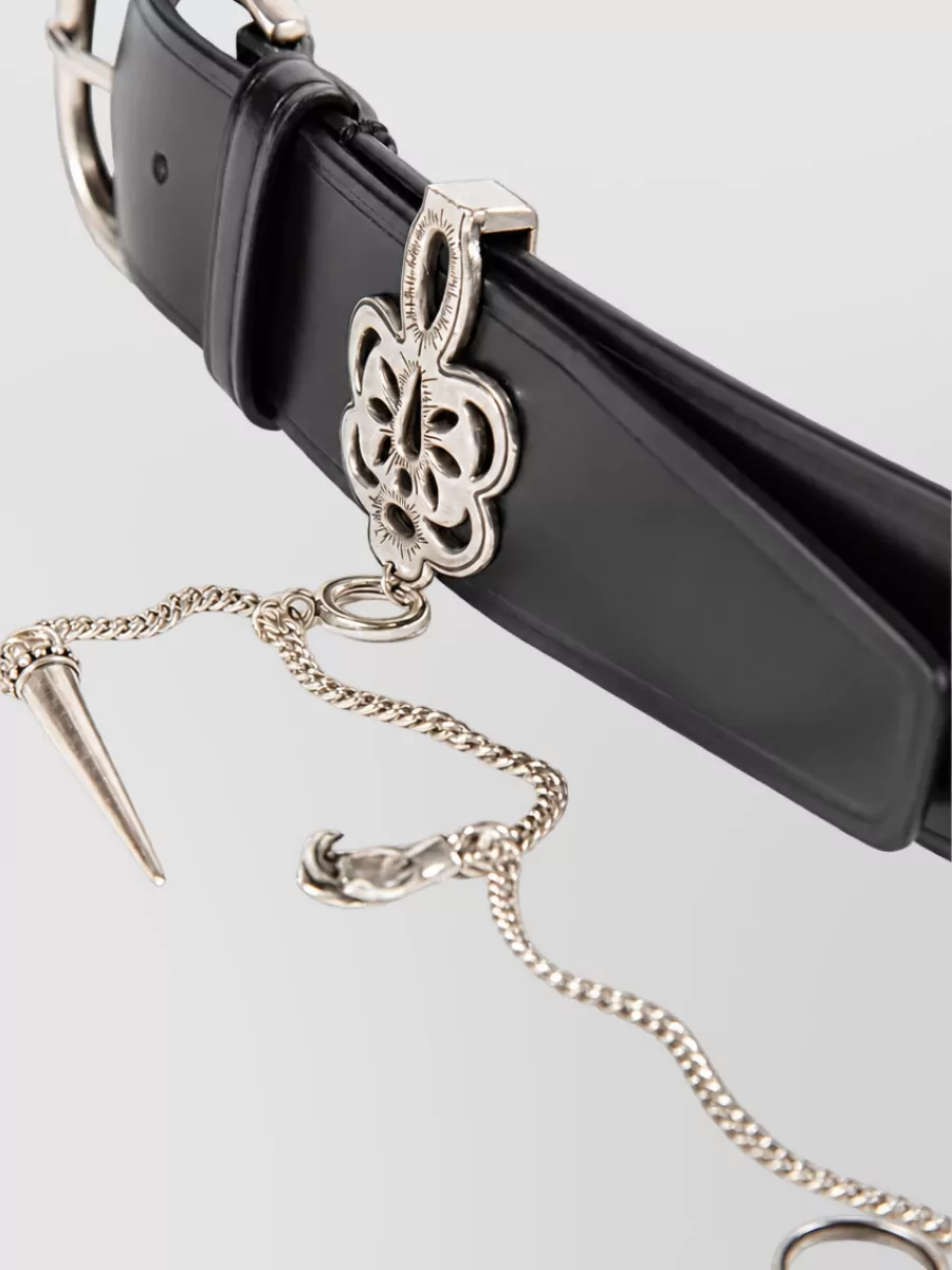 Ann Demeulemeester Leather Belt With Charms