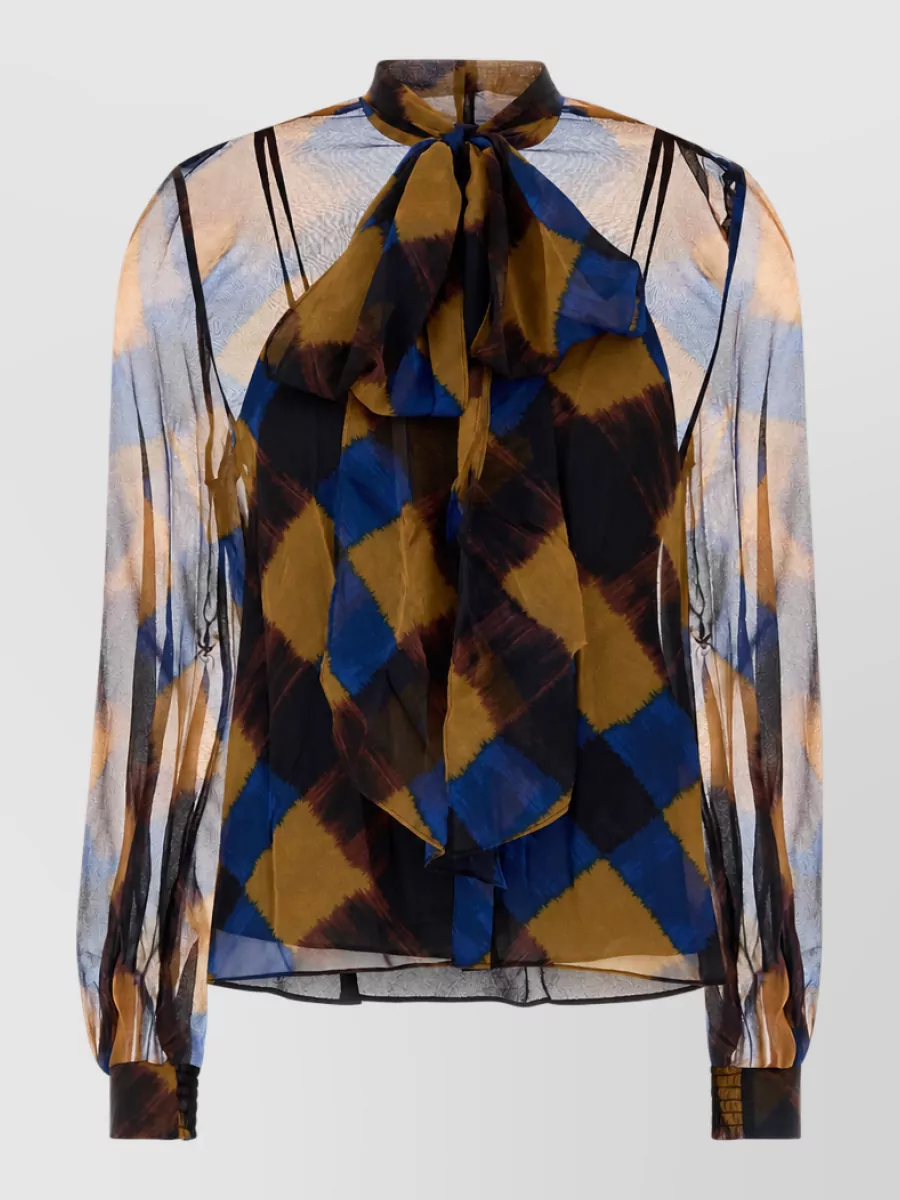 Diane Von Furstenberg silk printed shirt