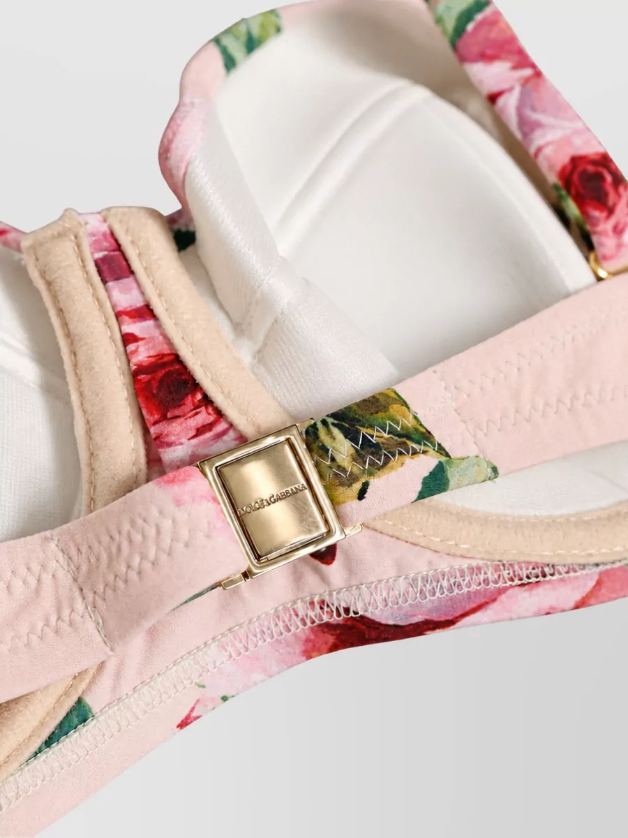 Dolce&Gabbana Floral-Print Underwire Bikini Top