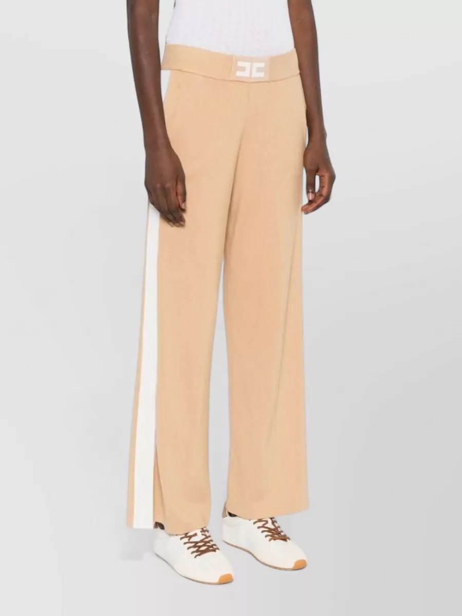 Elisabetta Franchi Logo Knit Trousers
