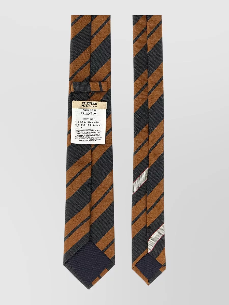 Valentino Garavani silk regimental stripe tie