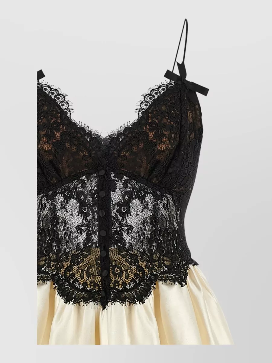 Self-Portrait Midi Lace Corset Dress