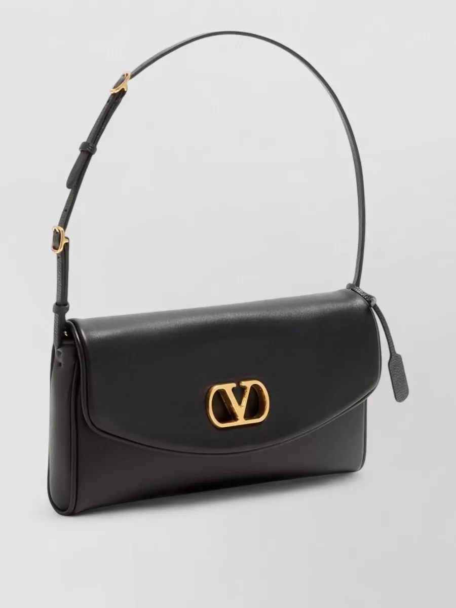Valentino Garavani De Vain Small Leather Clutch Bag