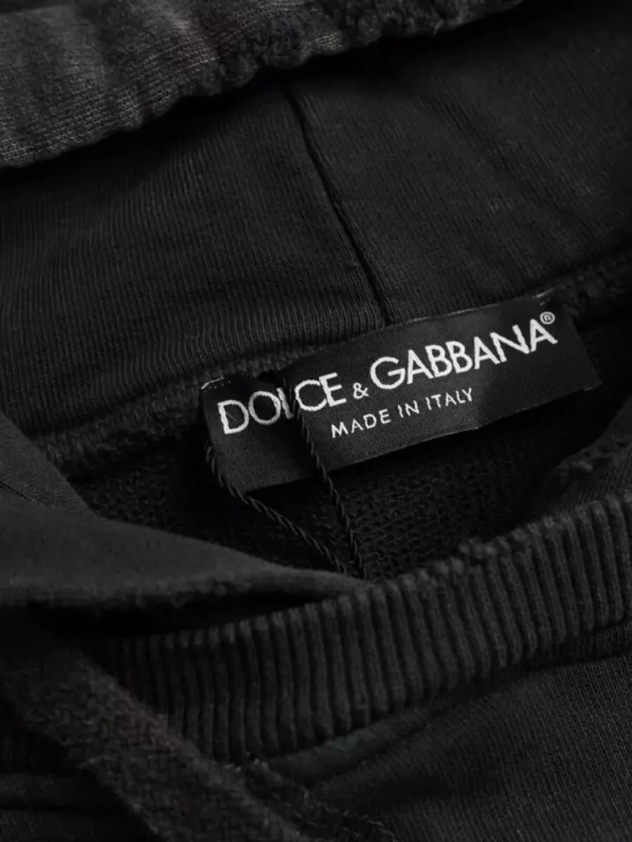 Dolce&Gabbana Cotton Cropped Short-Sleeve Hoodie