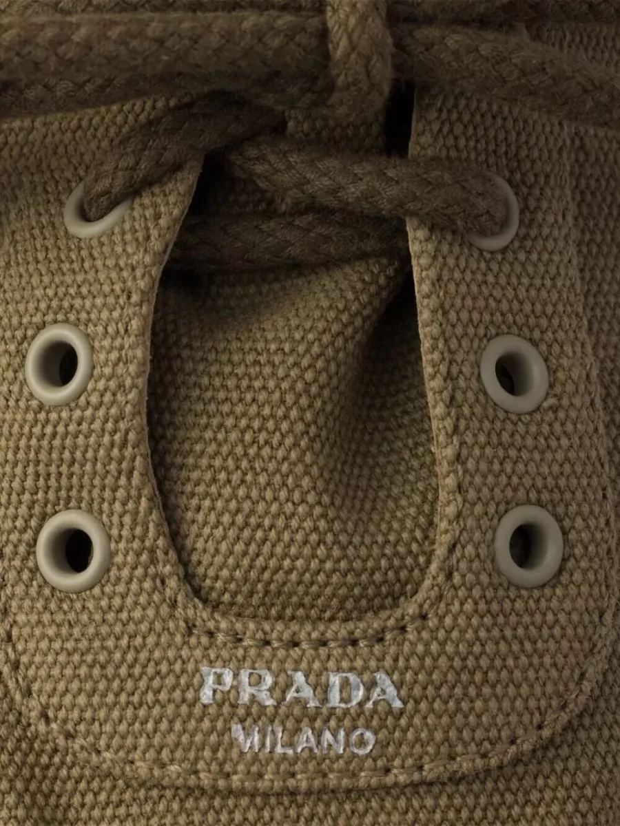 Prada Canvas Low-Top Sneakers