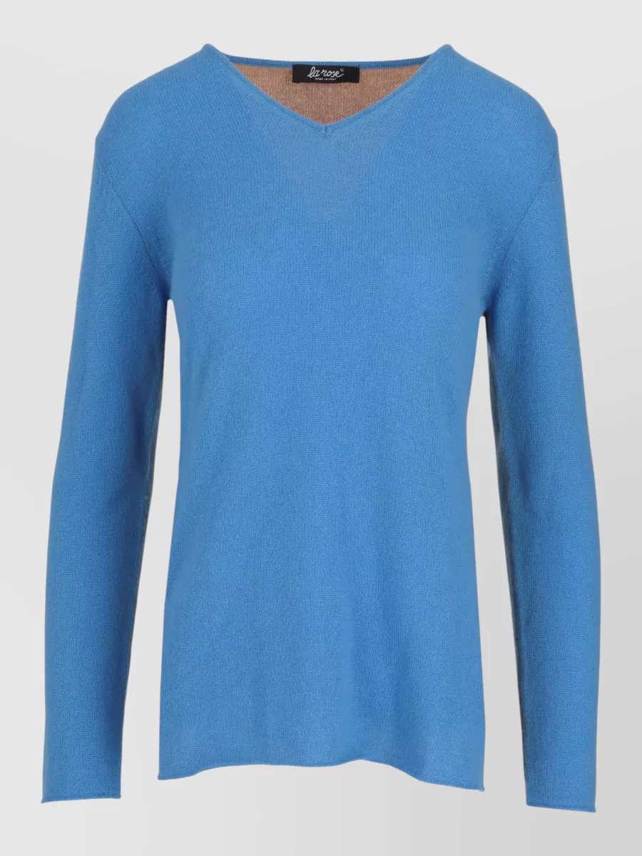 La Rose cashmere v-neck sweatshirt