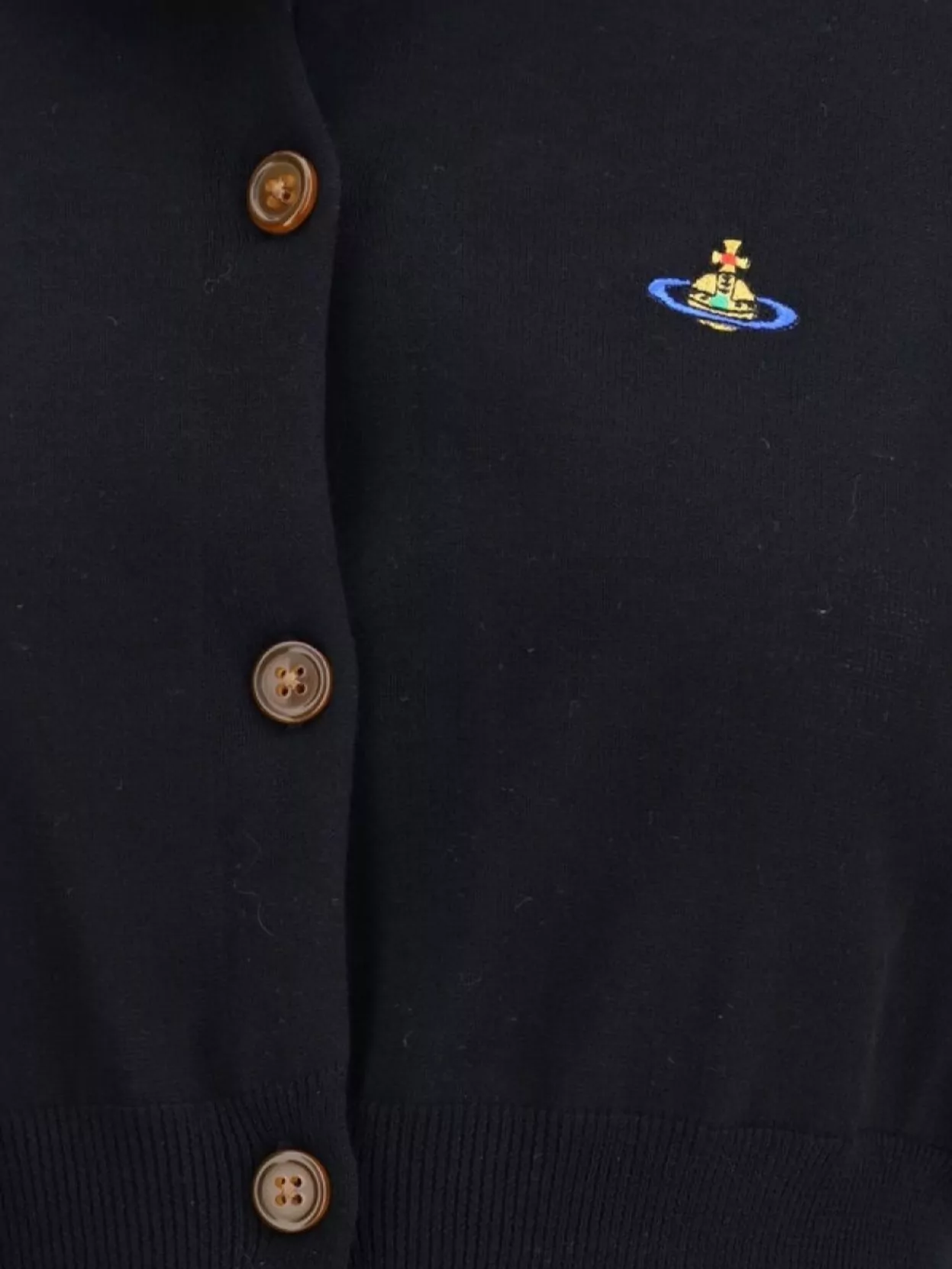 Vivienne Westwood Bea Cropped Cardigan With Ribbed Structure