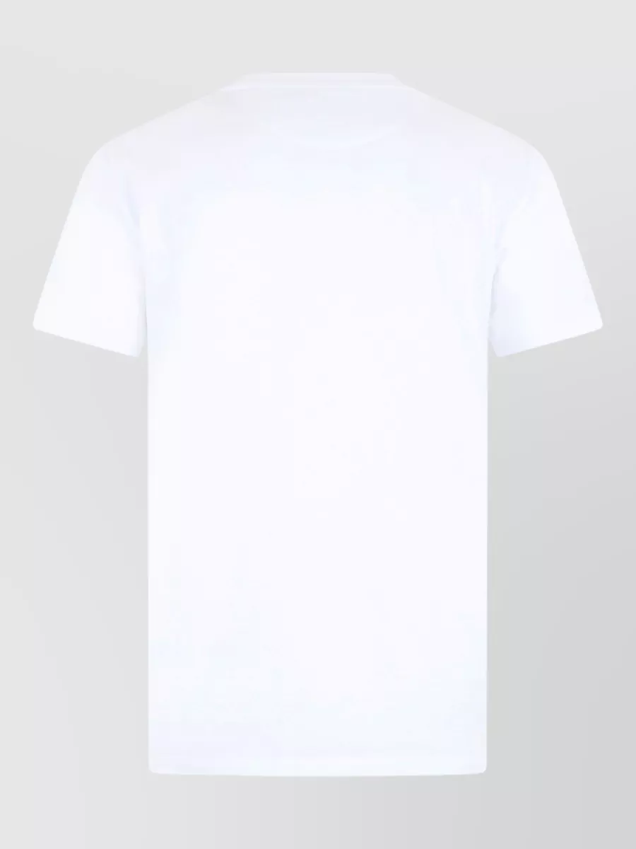 Fendi Cotton Rhinestone Logo Print T-Shirt