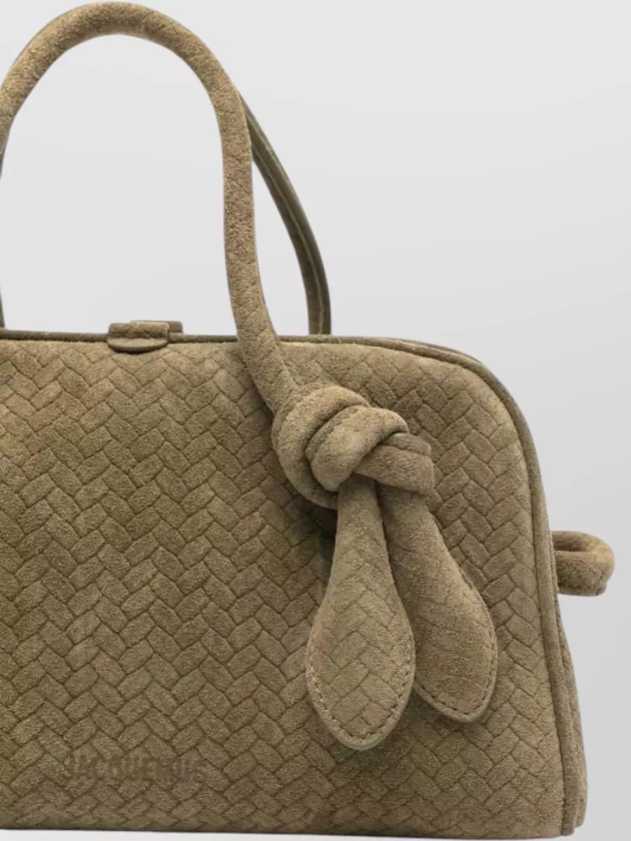 Jacquemus Le Turismo Woven Leather Tote Bag