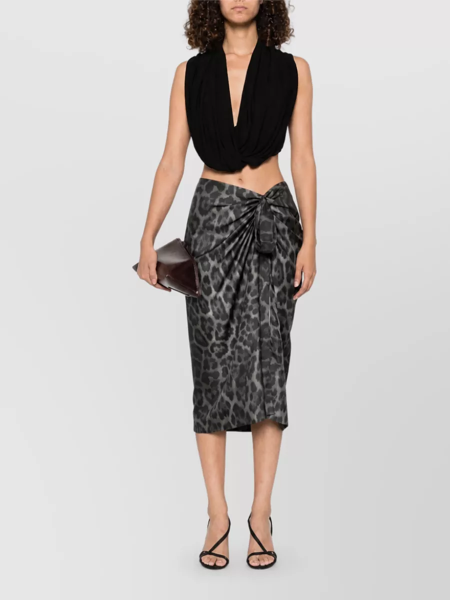 Stella Mccartney Silk Midi Skirt
