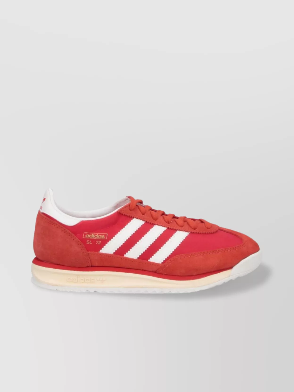 Adidas Low Top Sneakers With Rubber Sole And Suede Overlays