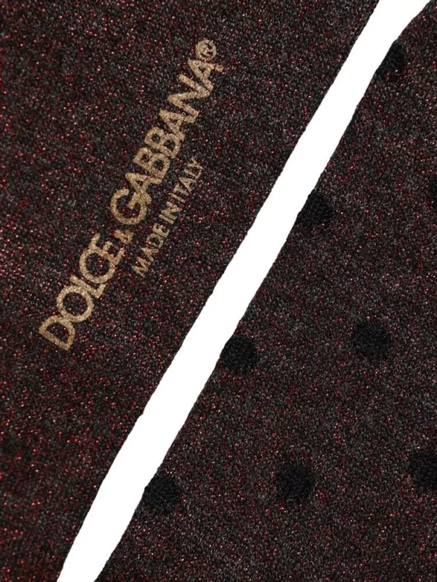 Dolce&Gabbana Polka Dot Over-The-Calf Socks