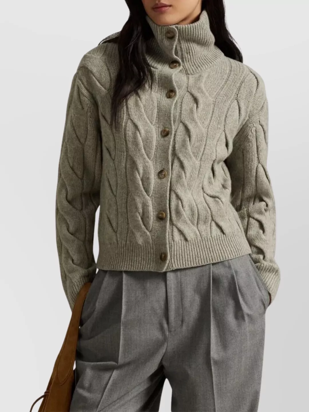 Polo Ralph Lauren Full Zip Cable Knit Sweater Cardigan