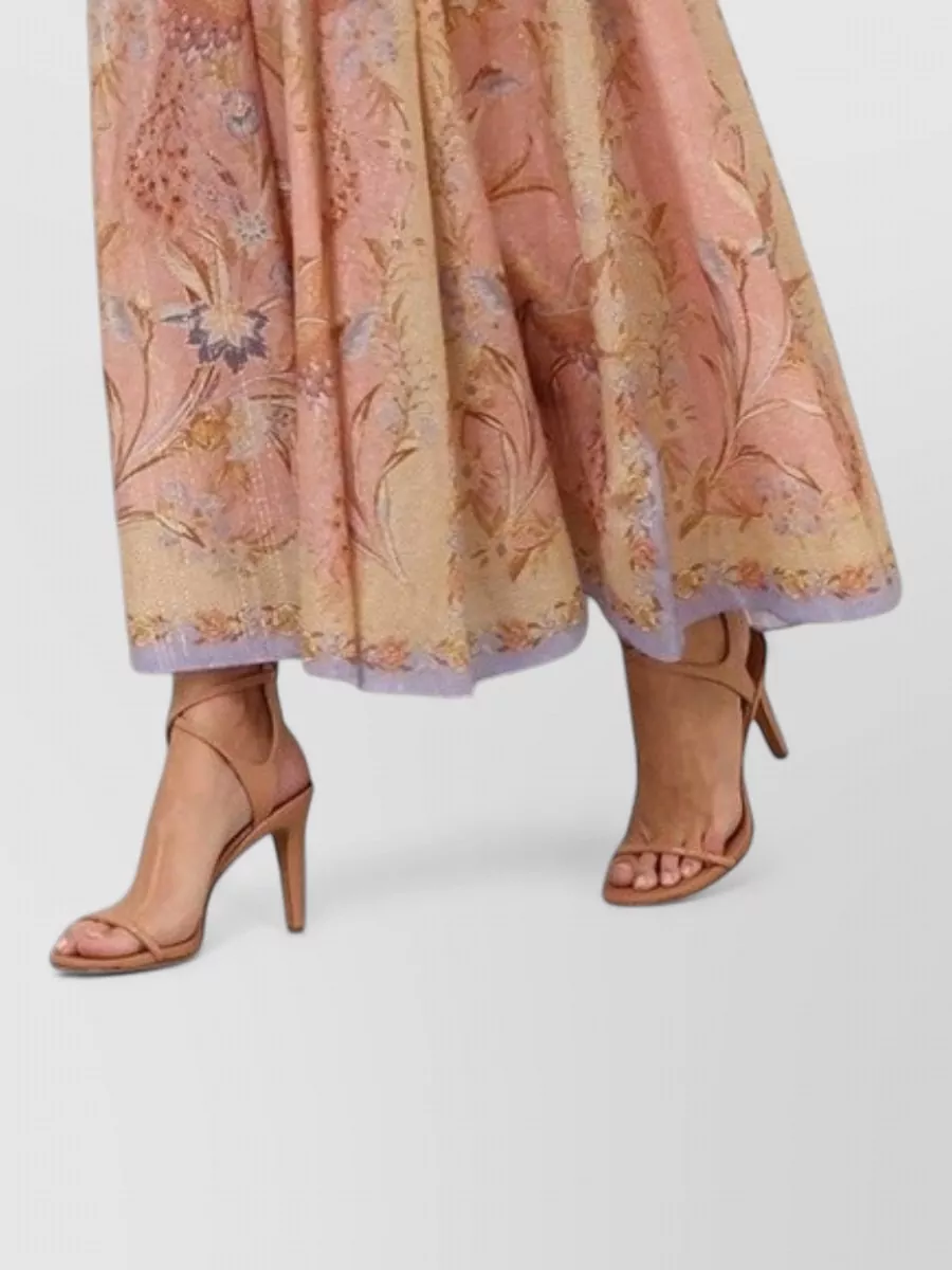 Zimmermann Silk-Blend Draped Cutout Halterneck Maxi Dress