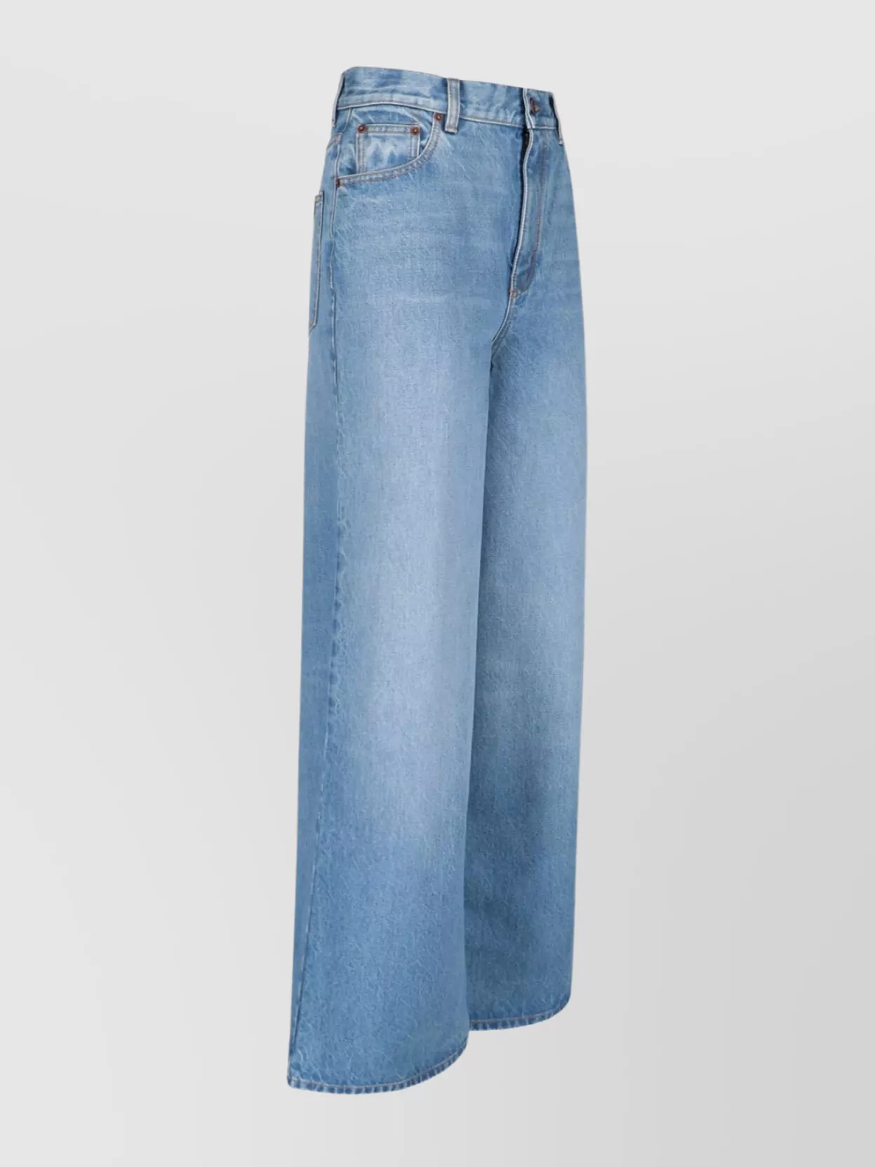 CHLOÉ HIGH-RISE WIDE-LEG TROUSERS BELT LOOPS
