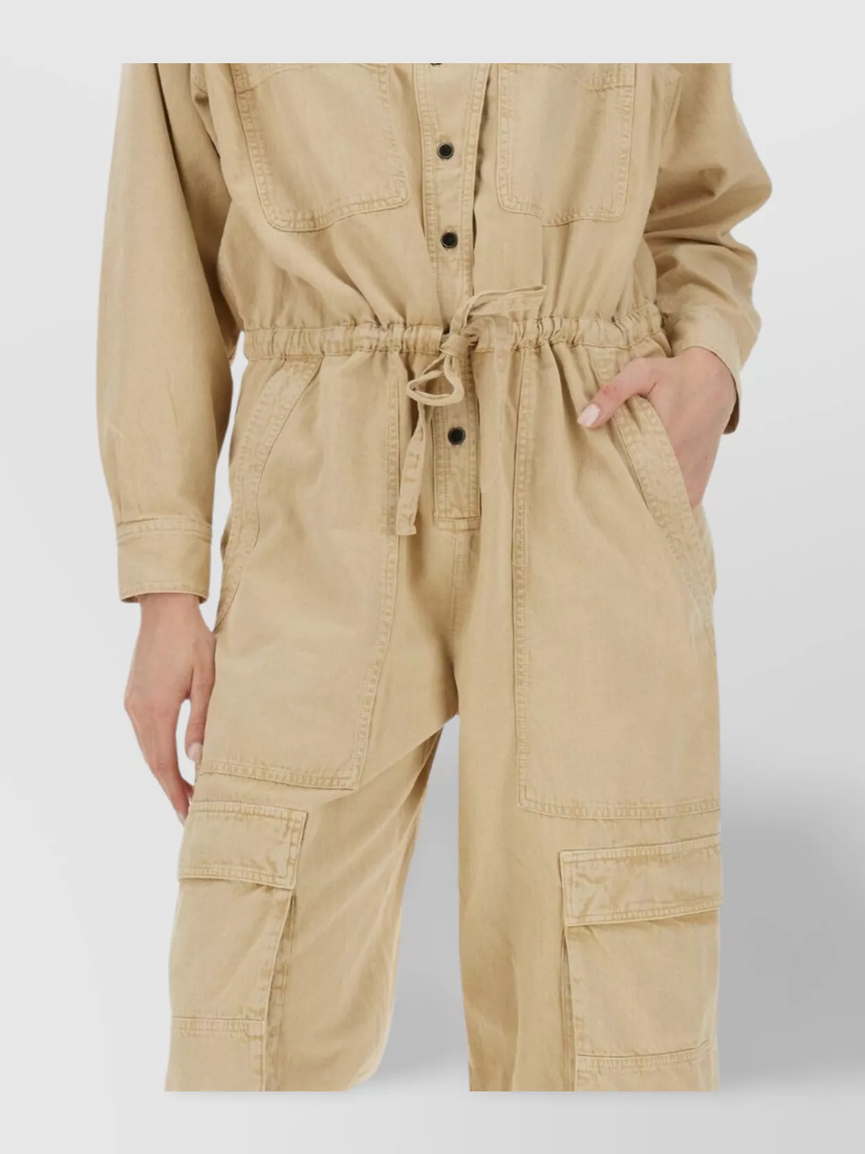 Isabel Marant Étoile Idany Drawstringed Detailed Jumpsuit