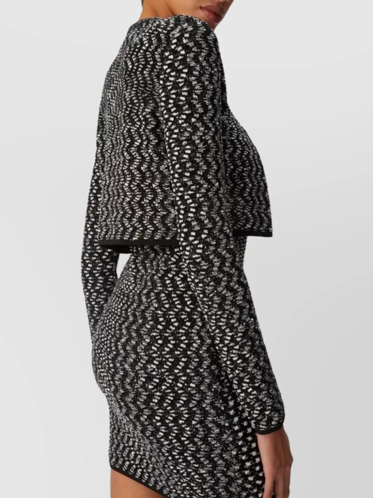 Missoni Textured Knitwear Cropped Cardigan Set
